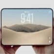 Apple iPhone Duo shown unfolded with its large inner display during the September 2026 launch event