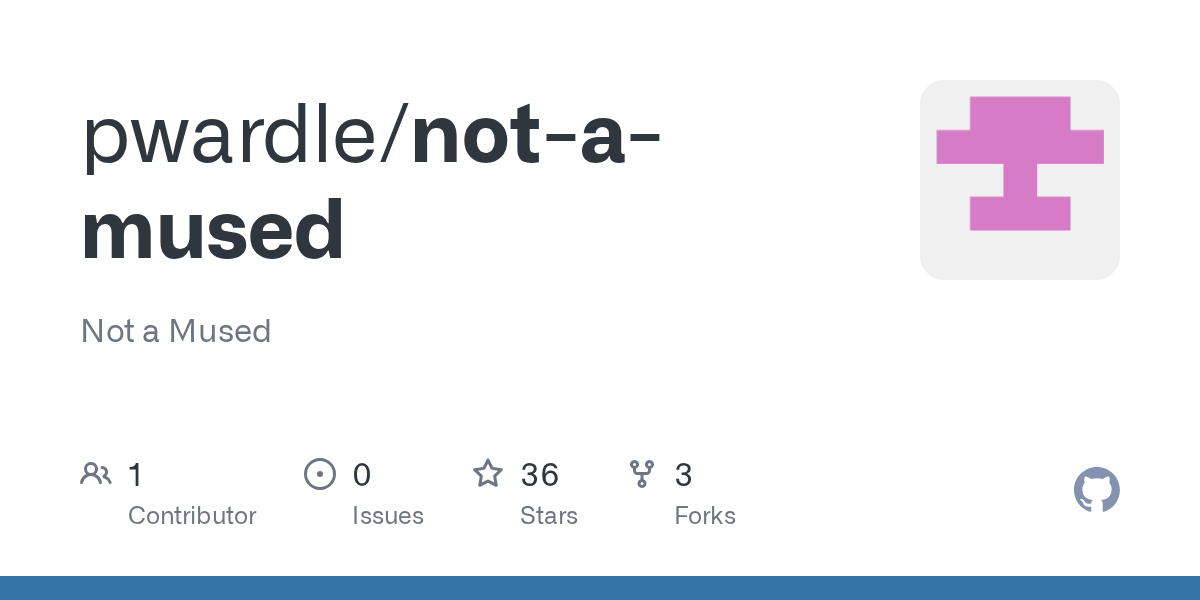 GitHub card for Patrick Wardle's not-a-mused Meta Muse security research