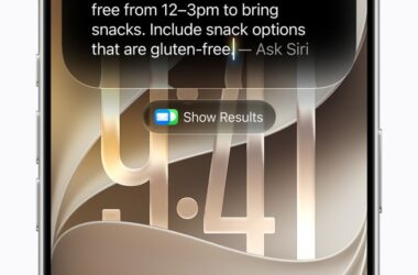 Siri AI on an iPhone displaying a personal-context response in iOS 27