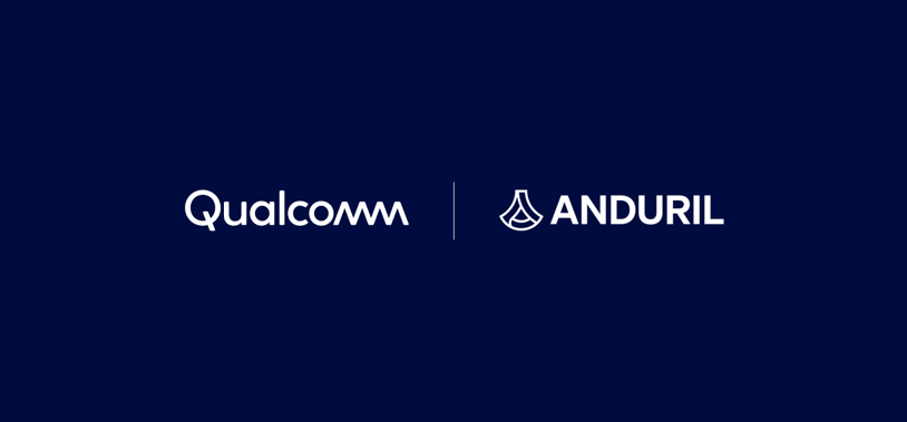 Qualcomm and Anduril logos for the BlueChip laptop partnership