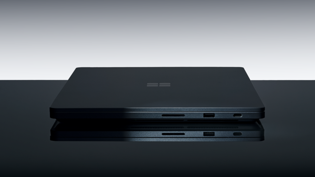 Microsoft Surface Laptop Ultra open on a desk showing its 15-inch display